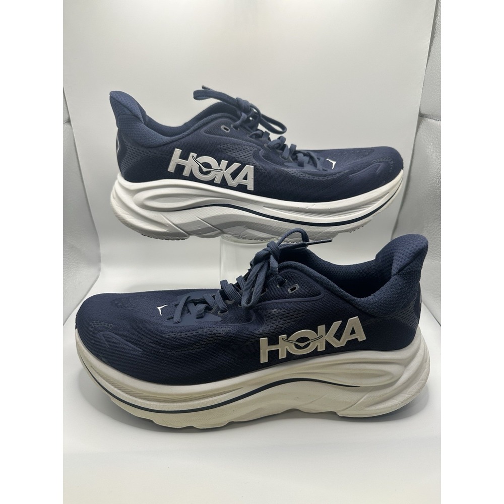 Size 9 - Hoka One One HOKA Clifton 10 Navy White